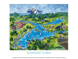 Happy Crooked Lake Poster