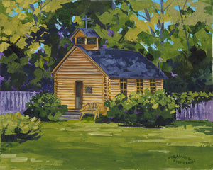 Old Mission Cabin - Original Painting